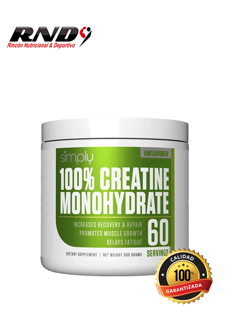 100% CREATINE MONOHYDRATE (60 SERV) SIMPLY